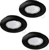 Faretto-Ad-Incasso-Moderno-Peneto-In-Acciaio-Nero-3-Luci-Gu10-4,6W