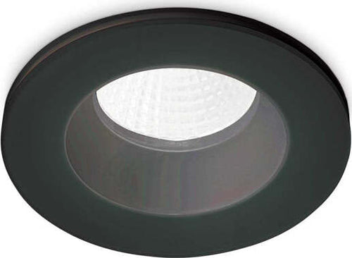 Faretto-Ad-Incasso-Moderno-Room-65-Alluminio-Nero-Led-8W-3000K-Luce-Calda