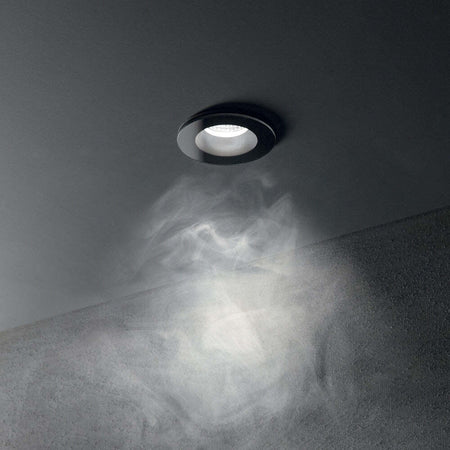 Faretto-Ad-Incasso-Moderno-Room-65-Alluminio-Nero-Led-8W-3000K-Luce-Calda