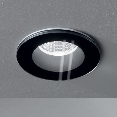 Faretto-Ad-Incasso-Moderno-Room-65-Alluminio-Nero-Led-8W-3000K-Luce-Calda