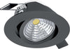 Faretto-Ad-Incasso-Moderno-Saliceto-Alluminio-Nero-Led-Integrato-6W