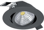 Faretto-Ad-Incasso-Moderno-Saliceto-Alluminio-Nero-Led-Integrato-6W