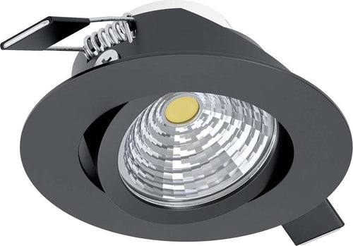 Faretto-Ad-Incasso-Moderno-Saliceto-Alluminio-Nero-Led-Integrato-6W