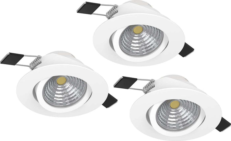 Faretto-Ad-Incasso-Moderno-Saliceto-In-Alluminio-Bianco-3-Luci-Led-6W-2700K