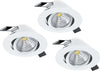 Faretto-Ad-Incasso-Moderno-Saliceto-In-Alluminio-Bianco-3-Luci-Led-6W-4000K