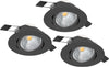 Faretto-Ad-Incasso-Moderno-Saliceto-In-Alluminio-Nero-3-Luci-Led-6W-2700K