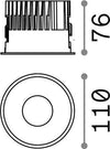 Faretto-Ad-Incasso-Off-Alluminio-Nero-Led-15W-4000K-Luce-Naturale
