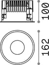 Faretto-Ad-Incasso-Off-Alluminio-Nero-Led-28W-4000K-Luce-Naturale