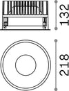 Faretto-Ad-Incasso-Off-Alluminio-Nero-Led-42W-3000K-Luce-Calda