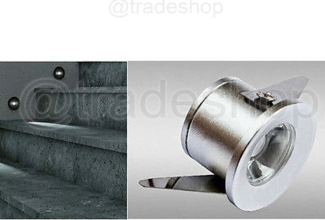 FARETTO AD INCASSO SEGNAPASSO A LED 1W 220V LUCE FREDDA CALDA PUNTO LUCE SCALE  Trade Shop italia - Napoli, Commerciovirtuoso.it