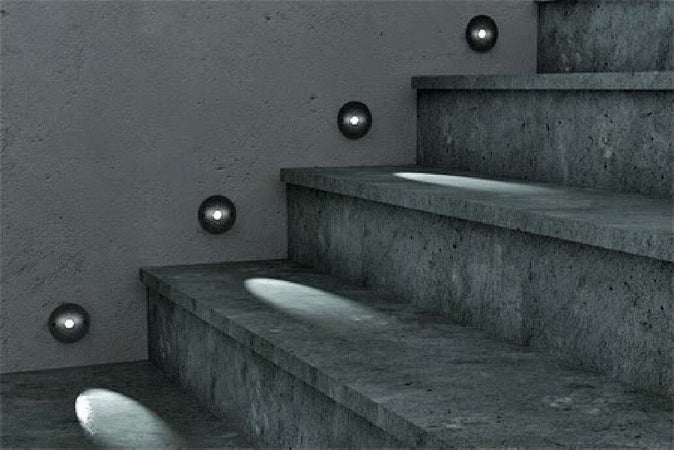 FARETTO AD INCASSO SEGNAPASSO A LED 1W 220V LUCE FREDDA CALDA PUNTO LUCE SCALE  Trade Shop italia - Napoli, Commerciovirtuoso.it