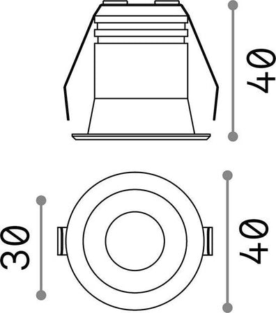 Faretto-Ad-Incasso-Virus-Alluminio-Bianco-Led-3W-3000K-Luce-Calda