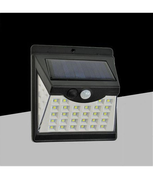 Faretto Applique Led A Parete Con Pannello Solare Luce Calda 3000k Ip65 So-a3-c