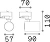 Faretto-Binario-Byte-Metallo-Nero-1-Luce-Gu10-7W-3000K-Luce-Calda