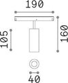 Faretto-Binario-Singolo-On-Off-Ego-Alluminio-Bianco-1-Luce-12W-3000K-Luce-Calda