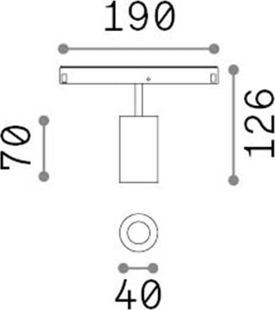 Faretto-Binario-Singolo-On-Off-Ego-Alluminio-Bianco-1-Luce-8W-3000K-Luce-Calda
