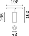 Faretto-Binario-Singolo-On-Off-Ego-Alluminio-Nero-1-Luce-12W-3000K-Luce-Calda