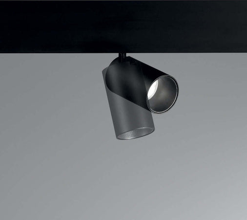 Faretto-Binario-Singolo-On-Off-Ego-Alluminio-Nero-1-Luce-8W-3000K-Luce-Calda