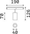 Faretto-Binario-Singolo-On-Off-Ego-Alluminio-Nero-1-Luce-8W-3000K-Luce-Calda