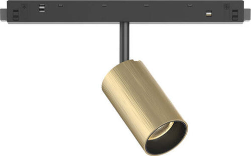 Faretto-Binario-Singolo-On-Off-Ego-Alluminio-Ottone-1-Luce-8W-3000K-Luce-Calda