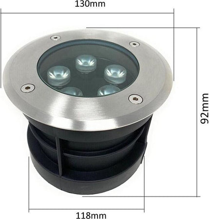 Faretto-Calpestabile-Da-Terra-Segnapassi-5-W-Led-Luce-Bianca-Acciaio-Ip67