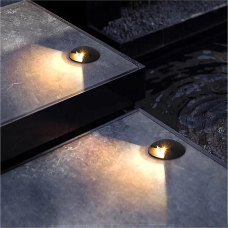 Faretto-Calpestabile-Led-1-W-Fascio-Luce-Calda-Segnapassi-Carrabile-Esterno-Ip67
