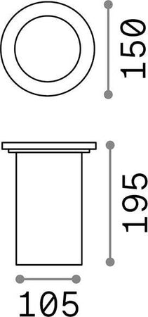 Faretto-Calpestabile-Moderno-Park-Metallo-Cromo-1-Luce-E27