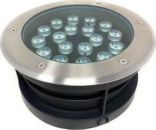 Faretto-Carrabile-Calpestabile-Segnapassi-Da-Terra-18-W-Led-Luce-Calda-Ip67
