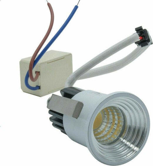Faretto-Cob-Incasso-3-W-Mini-Punto-Luce-Bordo-Bianco-Luce-Calda-Fredda-Naturale
