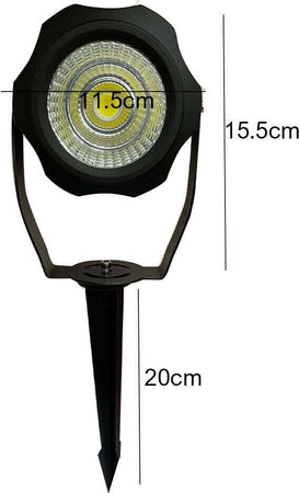 FARETTO-COB-LED-con-PICCHETTO-20W-Lampada-Segnapasso-Esterno-Orientabile-IP65