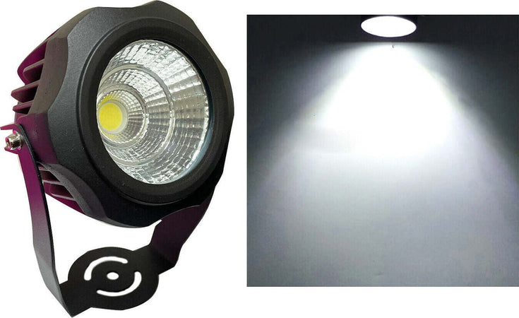 FARETTO-COB-LED-con-PICCHETTO-20W-Lampada-Segnapasso-Esterno-Orientabile-IP65