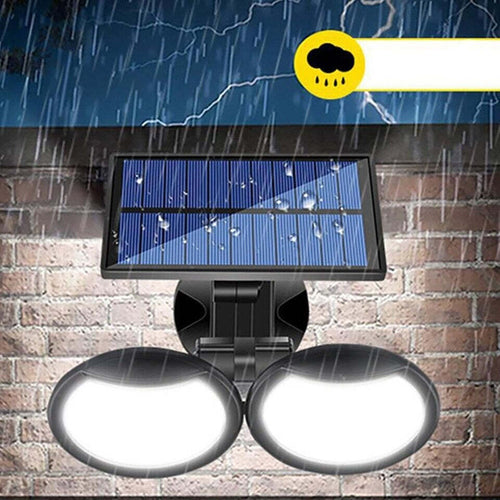 Faretto Doppio A Parete Con Pannello Solare Sensore Movimento Pir E Crepuscolare Faretti da esterno Trade Shop italia - Napoli, Commerciovirtuoso.it