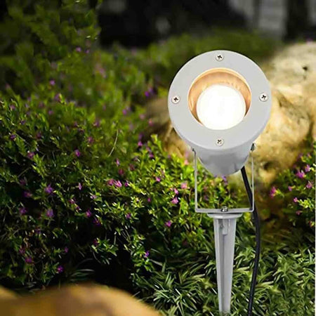 Faretto Con Picchetto Per Esterno Giardino Con Staffa Parete Proiettore Es12-b Illuminazione/Illuminazione per esterni/Proiettori Trade Shop italia - Napoli, Commerciovirtuoso.it