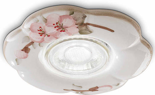Faretto-Da-Incasso-Classico-Pescara-Ceramica-Bianco-Decorato-1-Luce-Gu10