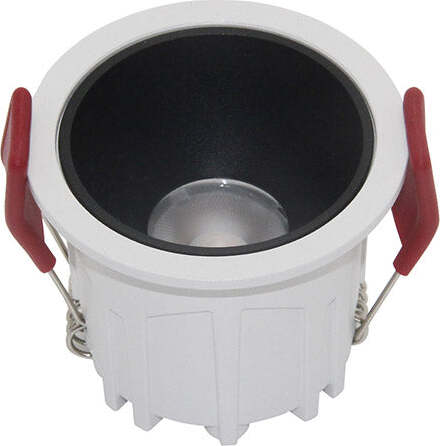 Faretto-Da-Incasso-Moderno-Alfa-Led-Alluminio-Bianco-Led-Diffusore-Nero