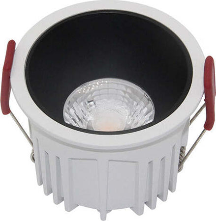 Faretto-Da-Incasso-Moderno-Alfa-Led-Alluminio-Bianco-Led-Diffusore-Pvc-15W