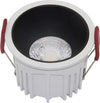 Faretto-Da-Incasso-Moderno-Alfa-Led-Alluminio-Tondo-Bianco-Diffusore-Nero-15W