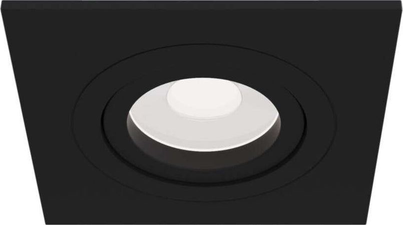 Faretto-Da-Incasso-Moderno-Atom-Alluminio-Nero-1-Luce-Diffusore-Tessile