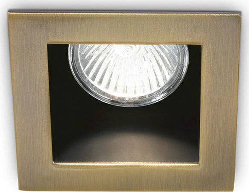 Faretto-Da-Incasso-Moderno-Funky-Metallo-Ottone-Brunito-1-Luce-Gu10
