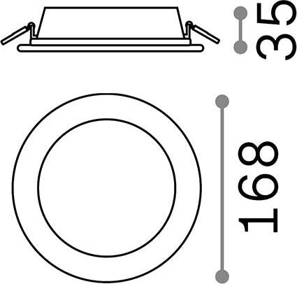 Faretto-Da-Incasso-Moderno-Groove-Alluminio-Bianco-Led-20W-3000K-Luce-Calda