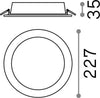 Faretto-Da-Incasso-Moderno-Groove-Alluminio-Bianco-Led-30W-4000K-D22,7Cm
