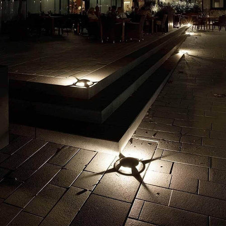 Faretto-Da-Terra-Calpestabile-1-Watt-Led-Luce-Calda-Segnapassi-Carrabile-Esterno