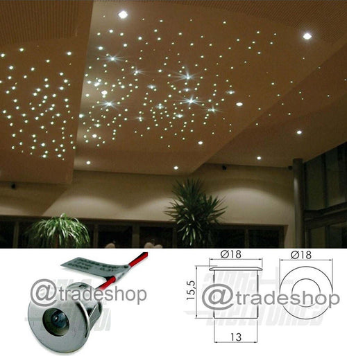 FARETTO EFFETTO CIELO STELLATO LUCE CALDA FREDDA FARETTI LED SILVER 3V 18MM  Trade Shop italia - Napoli, Commerciovirtuoso.it