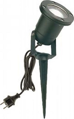 Faretto-Esterno-Con-Picchetto-Moderno-Spot-Alluminio-E-Vetro-Nero-1-Luce-Gu10