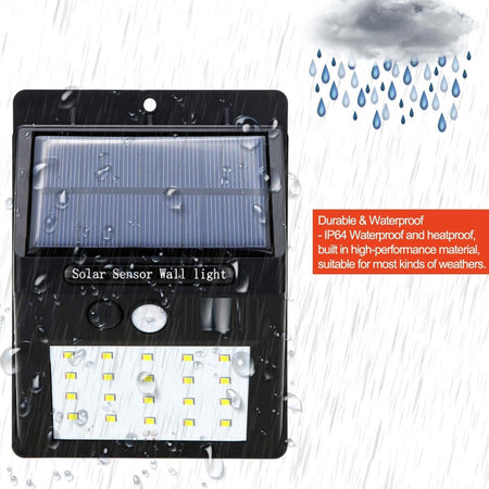 FARETTO FARO 20 LED CON PANNELLO SOLARE SENSORE DI MOVIMENTO E CREPUSCOLARE Illuminazione/Illuminazione per esterni/Proiettori Trade Shop italia - Napoli, Commerciovirtuoso.it