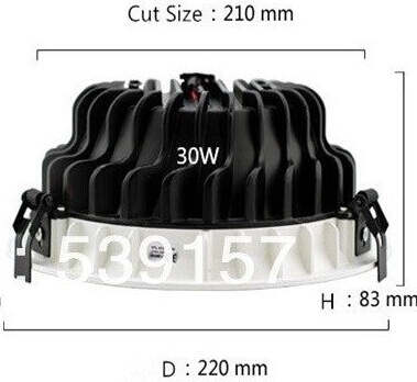 Faretto Faro Led Cob 30w Gml Incasso Molla Alette Luce Bianco Fredda Calda Illuminazione/Illuminazione per interni/Luci da incasso Trade Shop italia - Napoli, Commerciovirtuoso.it