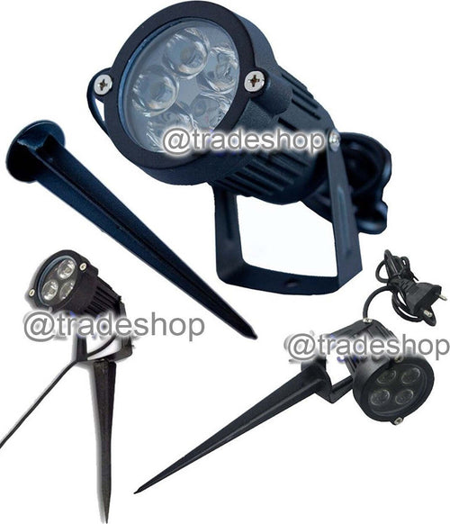 FARETTO FARO LED DA GIARDINO 3 4 5 W WATT SUPPORTO PICCHETTO LUCE FREDDA IP 65 Illuminazione/Illuminazione per esterni/Luci per sentieri Trade Shop italia - Napoli, Commerciovirtuoso.it