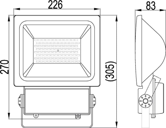 FARETTO FARO LED GH1 50 WATT 4400 LUMEN PER ESTERNO LUCE BIANCA FREDDA Illuminazione/Illuminazione per esterni/Proiettori Trade Shop italia - Napoli, Commerciovirtuoso.it