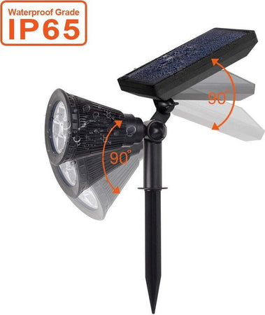 FARETTO FARO LED GIARDINO 4 LED PICCHETTO PANNELLO ENERGIA SOLARE GIARDINO IP65 Illuminazione/Illuminazione per esterni/Proiettori Trade Shop italia - Napoli, Commerciovirtuoso.it