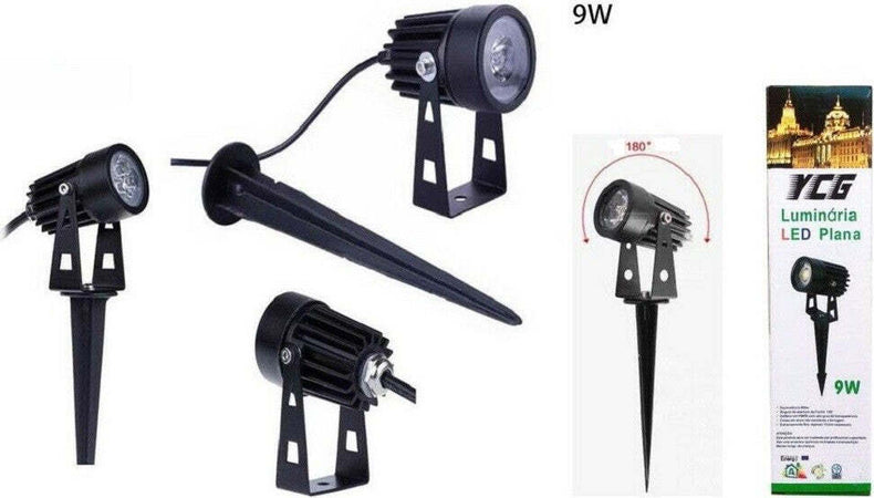 Faretto Faro Led Giardino 9w Supporto Picchetto Luce Verde Bianco Freddo Caldo Articoli da Giardino > Illuminazione da esterno > Faretti da esterno Trade Shop italia - Napoli, Commerciovirtuoso.it